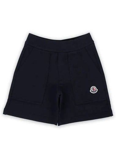 Kids Waffen Patch Shorts Navy 8H00014 809AG 778 8 10A - MONCLER - BALAAN 1