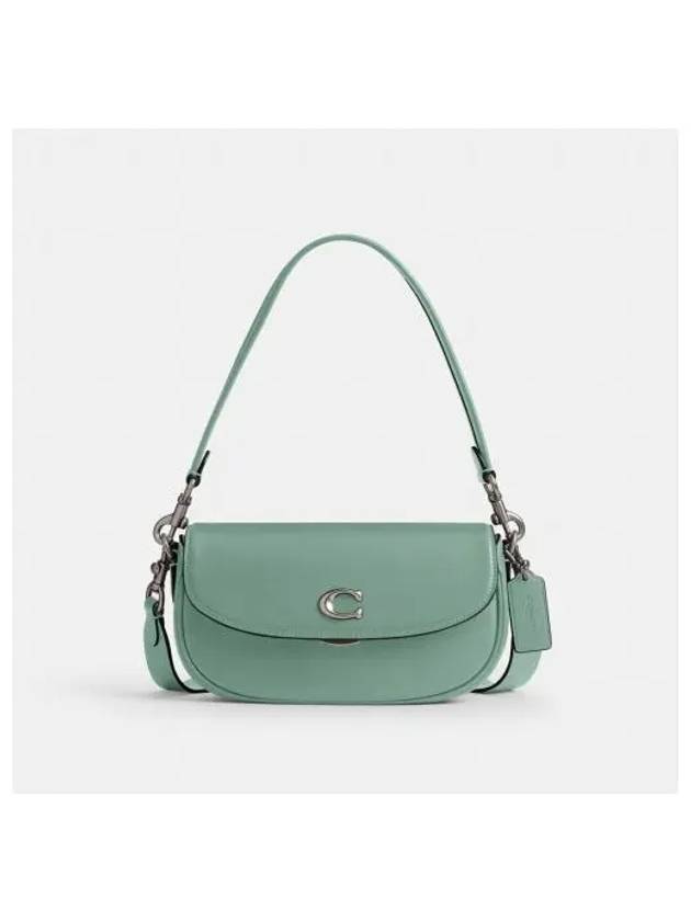 Emmy Saddle 23 Shoulder Bag Green - COACH - BALAAN 2