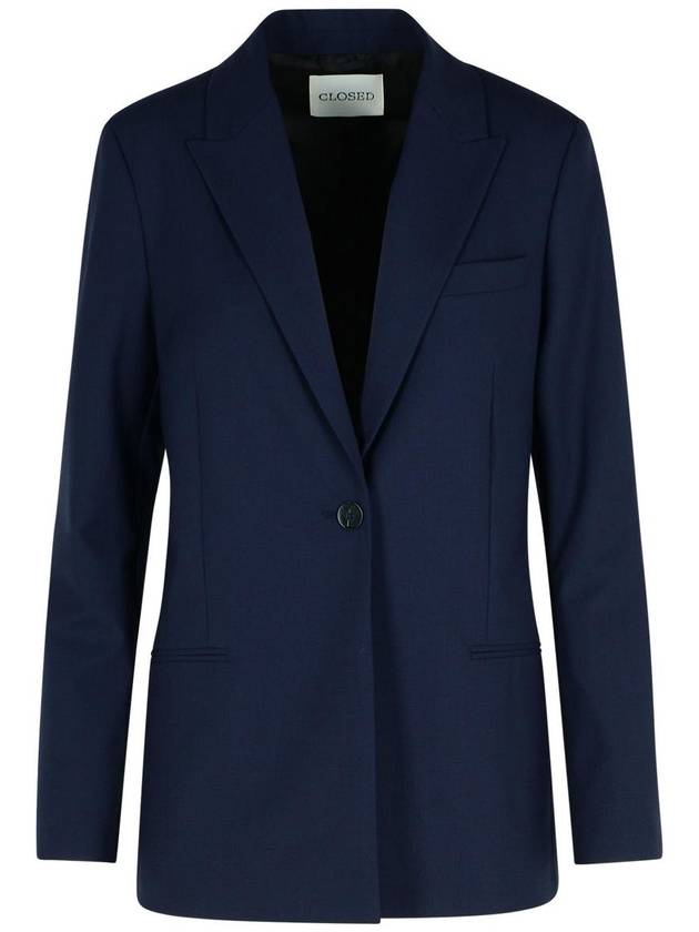 Closed Navy Polyester Blend Blazer - CLOSED - BALAAN 1