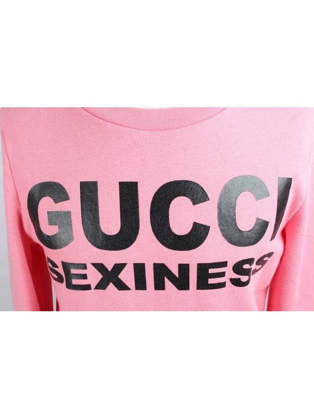 Logo Women s Sweatshirt Pink XXS - GUCCI - BALAAN 2