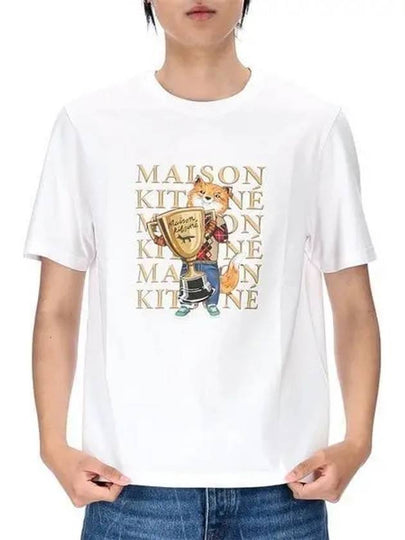 Fox Champion Regular Short Sleeve T-Shirt White - MAISON KITSUNE - BALAAN 2