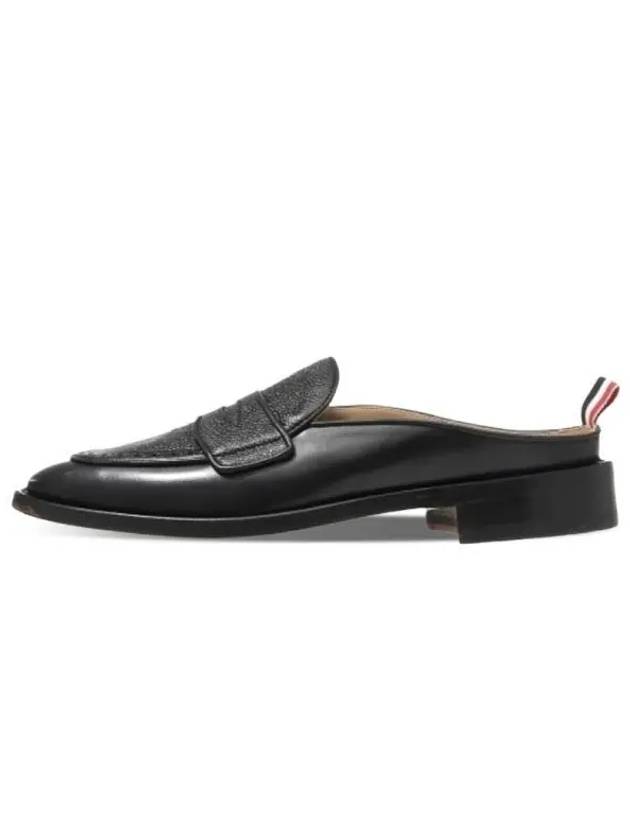 Varsity Grain Leather Penny Bloafer Black - THOM BROWNE - BALAAN 2