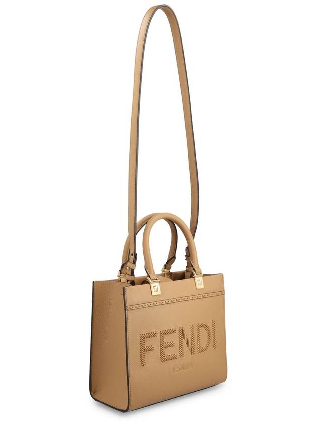 Logo Sunshine Small Tote Bag Cappuccino - FENDI - BALAAN 4