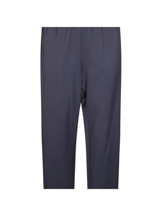 Jacquard Wool Straight Pants Navy - ACNE STUDIOS - BALAAN 1