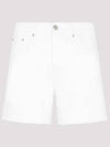 Straight Denim Shorts Natural White - AMI - BALAAN 2