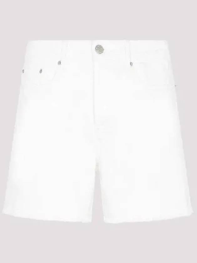 Straight Denim Shorts Natural White - AMI - BALAAN 2