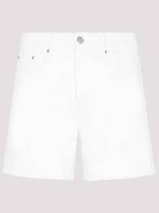 Straight Denim Shorts Natural White - AMI - BALAAN 2