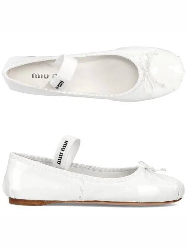 Patent Leather Ballerinas White - MIU MIU - BALAAN 2