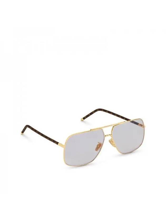 LV First Squared Pilot Sunglasses Gold - LOUIS VUITTON - BALAAN 1