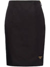 Re-nylon Pencil Skirt Black - PRADA - BALAAN 1