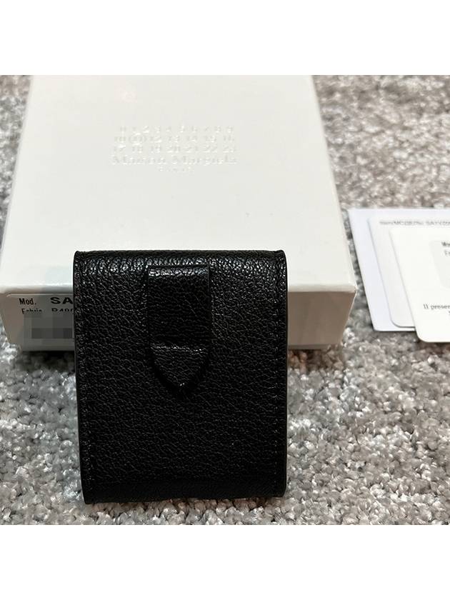 Logo Airpod Holder Case Black - MAISON MARGIELA - BALAAN.