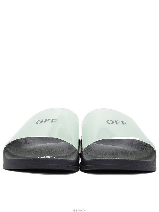 women's logo print full slides - OFF WHITE - BALAAN 4