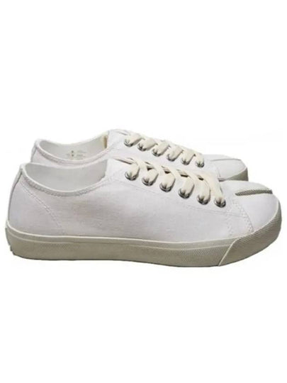 Tabi Canvas Low Top Sneakers White - MAISON MARGIELA - BALAAN 2