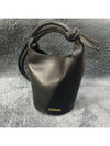 Le Petit Tourni Mini Knotted Leather Bucket Bag Black - JACQUEMUS - BALAAN 2