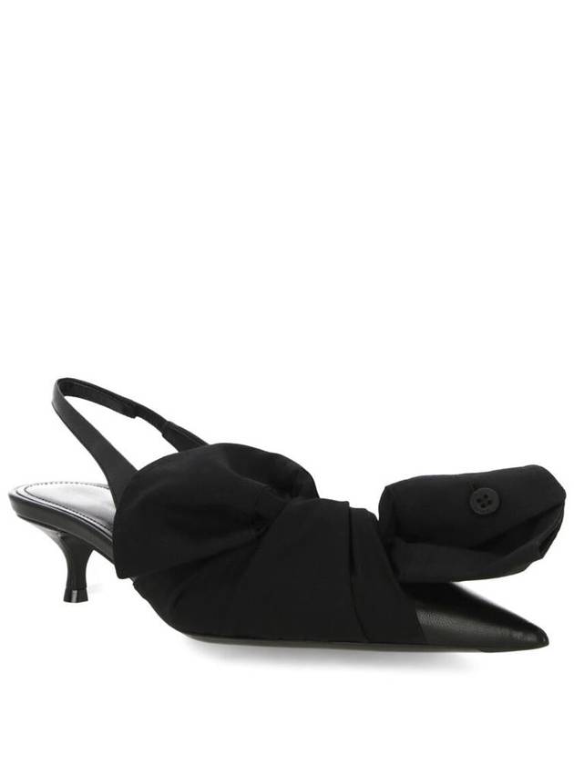 Knife Chemise 40mm Slingback Heels Black - BALENCIAGA - BALAAN 3