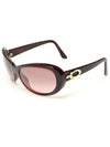 Burgundy frame Thalie 135 gold plated women s sunglasses - CARTIER - BALAAN 1