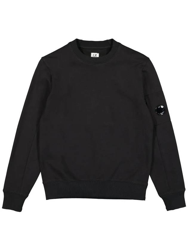 Men's Lens Wappen Diagonal Sweatshirt Black - CP COMPANY - BALAAN 3