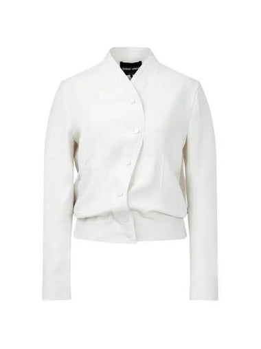 Women s Wave Placket Easy Jacket Ecru - GIORGIO ARMANI - BALAAN 1