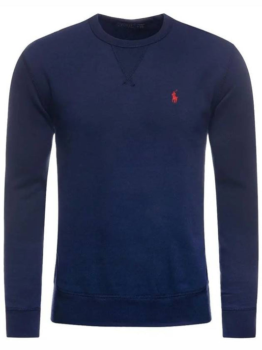 Men's Red Pony Logo Sweatshirt Navy - POLO RALPH LAUREN - BALAAN.