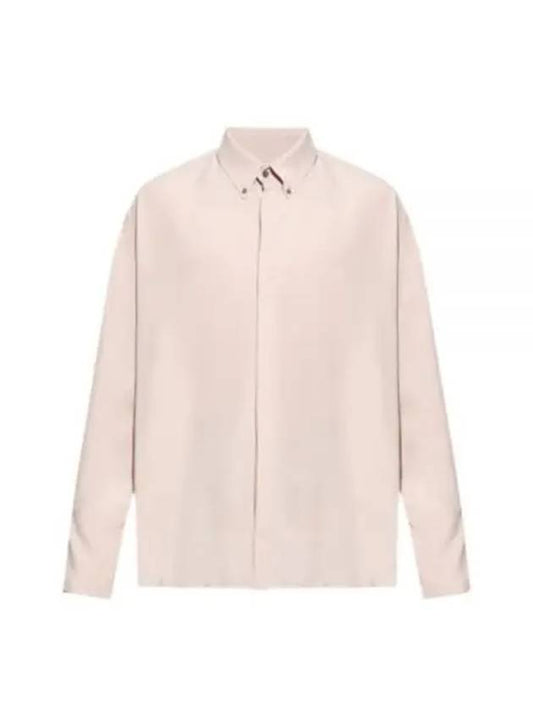 Alexandre Mattiussi Silk Blend Long Sleeve Shirt Pink - AMI - BALAAN 2