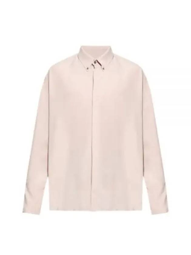 Alexandre Mattiussi Silk Blend Long Sleeve Shirt Pink - AMI - BALAAN 2