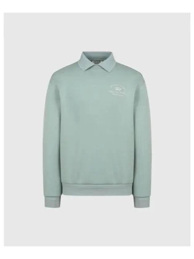 TRAVISMATHEW Men s Signature Embroidered Sweatshirt Mint - TRAVIS SCOTT - BALAAN 1