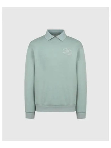 TRAVISMATHEW Men s Signature Embroidered Sweatshirt Mint - TRAVIS SCOTT - BALAAN 1