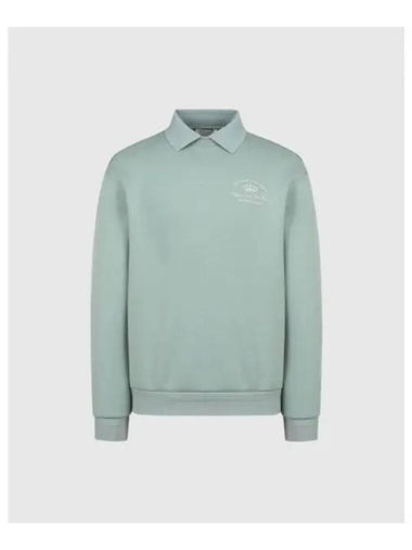 TRAVISMATHEW Men s Signature Embroidered Sweatshirt Mint - TRAVIS SCOTT - BALAAN 1