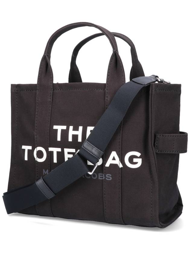 Logo Medium Canvas Tote Bag Black - MARC JACOBS - BALAAN 3