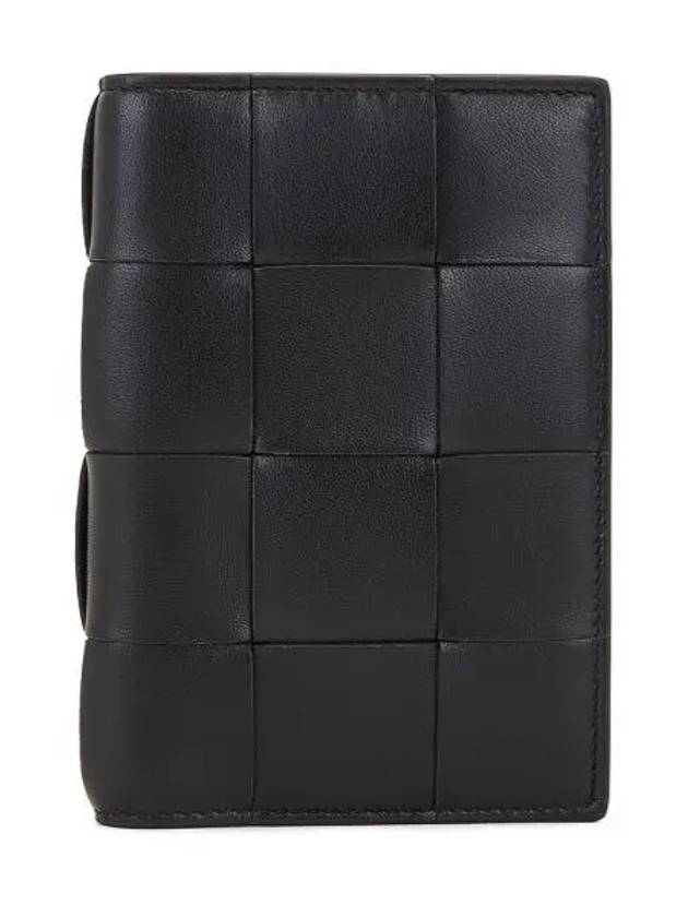 Leather Small Business Card Wallet Black - BOTTEGA VENETA - BALAAN 2