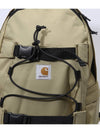 Kickflip Recycled Polyester Canvas Backpack Beige - CARHARTT WIP - BALAAN 9