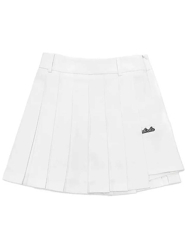 Warm Pocket Pleats Peach Brushed Pocket Pleated Skirt WHITE - MONBIRDIE GOLF - BALAAN 3