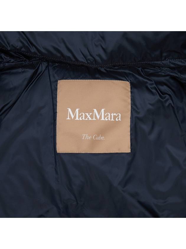 Trefe Hooded Long Padding Dark Blue - MAX MARA - BALAAN 11