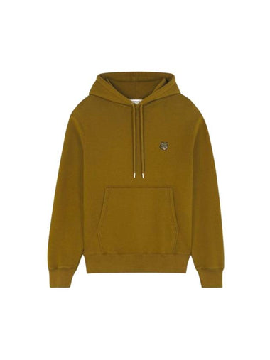 Bold Fox Head Patch Comfort Hoodie Khaki Green - MAISON KITSUNE - BALAAN 1