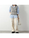 Multi Logo Striped Knit Vest Grey - GANNI - BALAAN 6