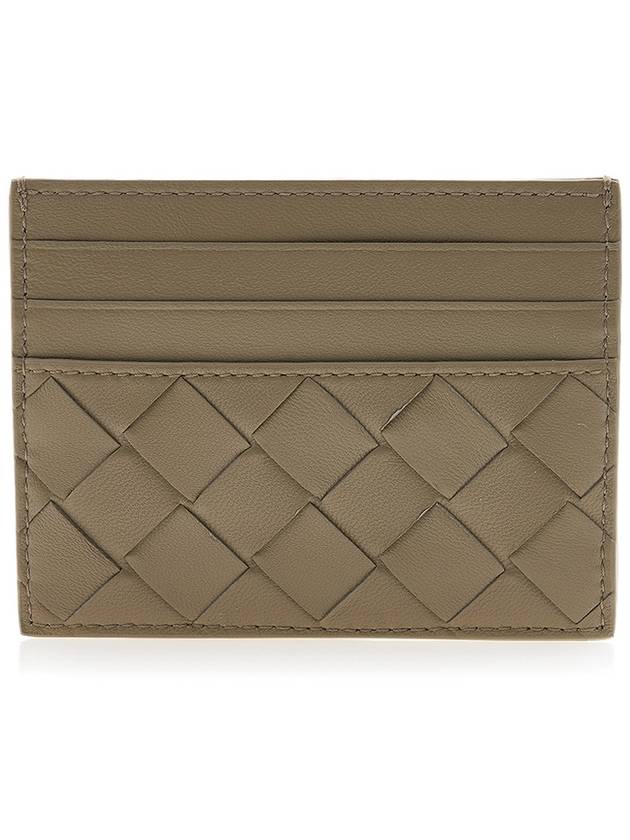 Intrecciato Leather Card Wallet Taupe - BOTTEGA VENETA - BALAAN 4