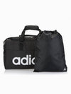 Linear Essential Travel Medium Duffel Bag Black - ADIDAS - BALAAN.