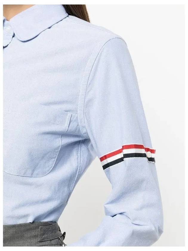 Women s Classic Arm Banding Oxford Shirt Light Blue FLL019E F0313 048 - THOM BROWNE - BALAAN 3