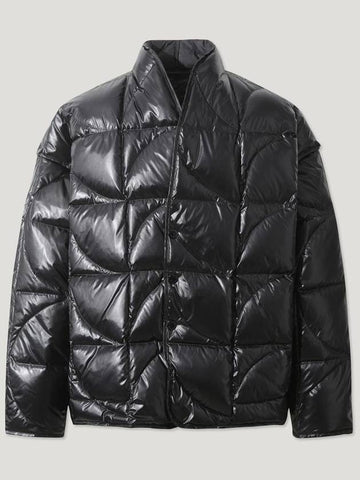 Black GLOSSY Detachable Quilted Jumper - IRO - BALAAN 1