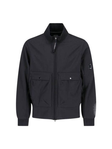 Shell R Bomber Jacket Black - CP COMPANY - BALAAN 1