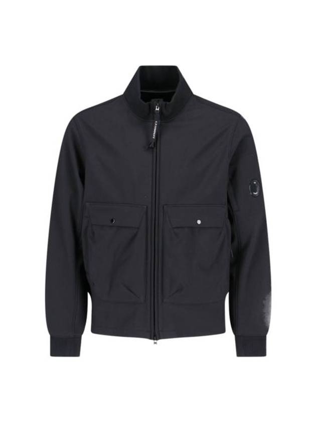 Shell R Bomber Jacket Black - CP COMPANY - BALAAN 1