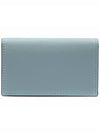 Logo Color Block Saffiano Card Wallet Aquamarine - MARNI - BALAAN 5