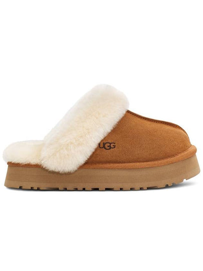 Women's Diskett Fleece Platform Slippers Brown - UGG - BALAAN 2