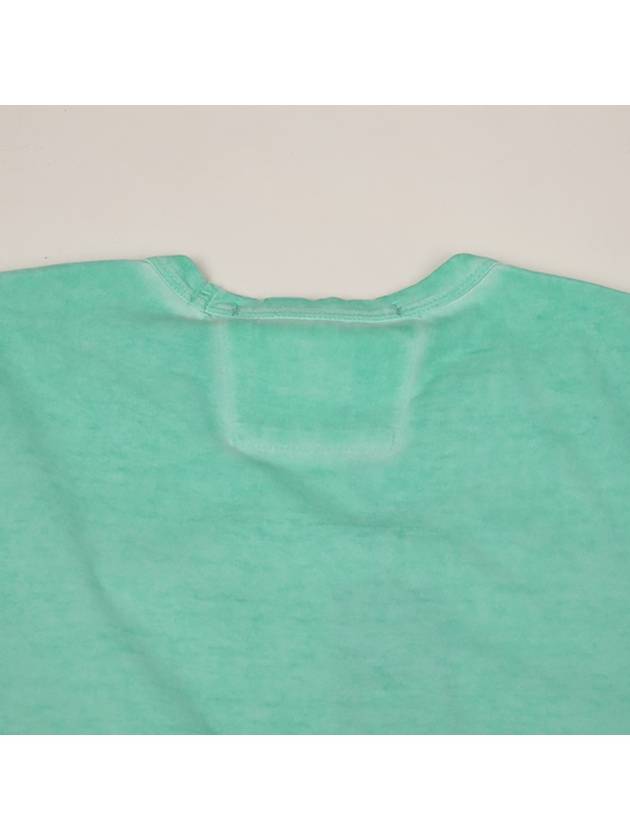 Piece Dyed Short Sleeve T-Shirt Green - CP COMPANY - BALAAN 9