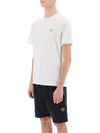 Organic Cotton Short Sleeve T-Shirt White - STONE ISLAND - BALAAN 5