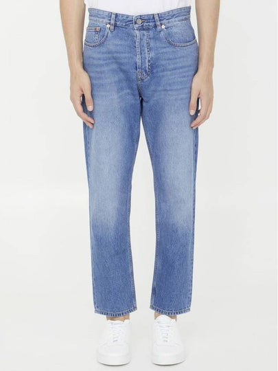 Cotton Back V Logo Signature Jeans Blue - VALENTINO - BALAAN 2