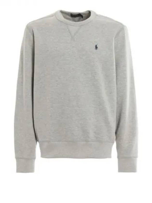 Embroidered Logo Pony Crew Neck Sweatshirt Grey - POLO RALPH LAUREN - BALAAN 2