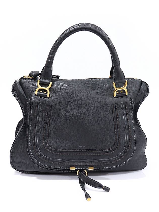 Chloe 3S0851 Black Leather Gold Marcy Large Tote Bag - CHLOE - BALAAN 1