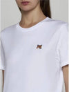 Fox Head Patch Regular Short Sleeve T-Shirt White - MAISON KITSUNE - BALAAN 5