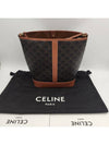 Medium Bucket In Triomphe Canvas And Calfskin Tan - CELINE - BALAAN 3